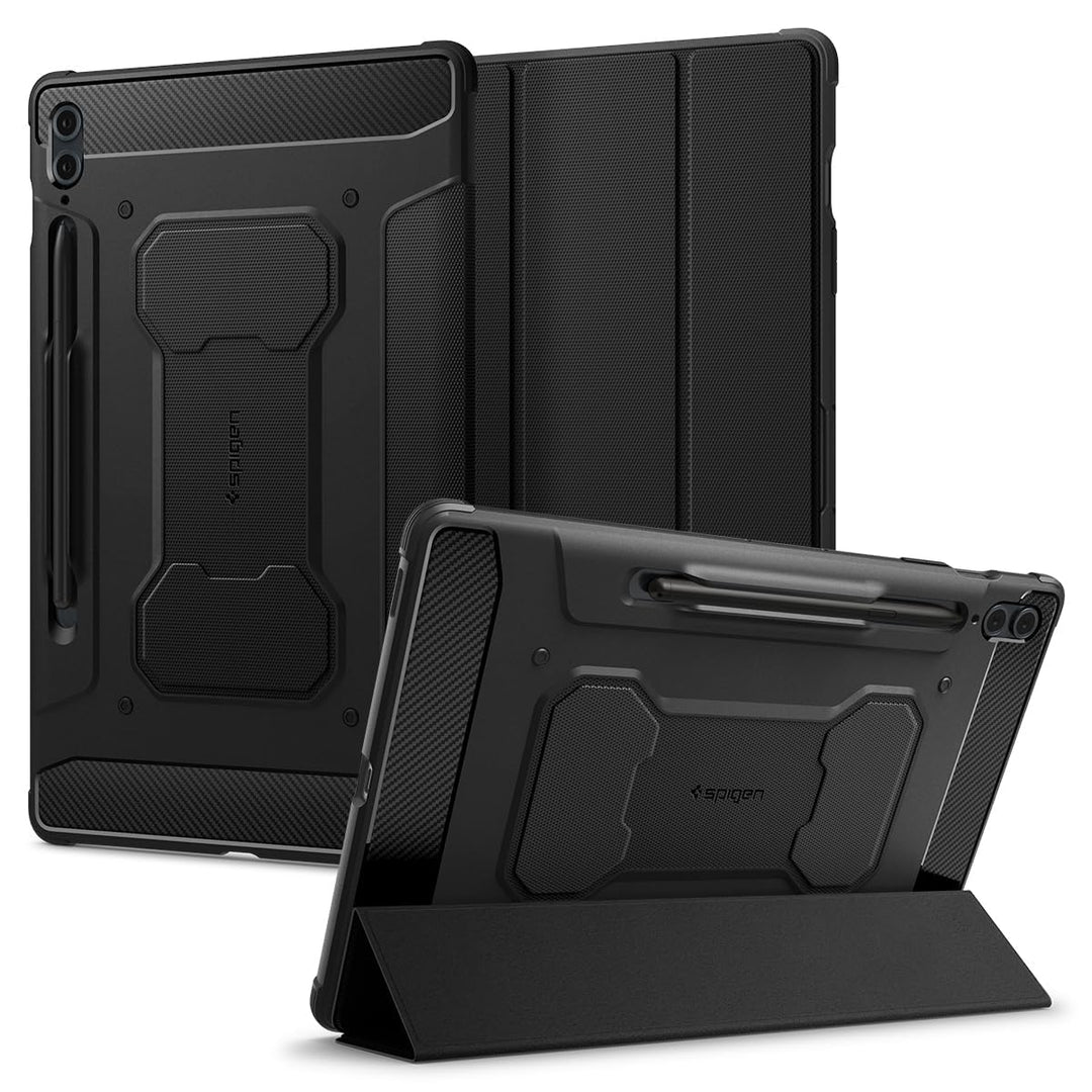 Spigen Rugged Armor Pro Entwickelt für Samsung Galaxy Tab S9+ Hülle (2023) - Schwarz
