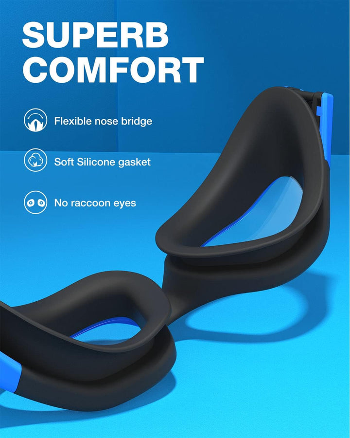 ZIONOR Polarisiert/Nein Polarisiert Schwimmbrille für Herren und Damen [UPGRADE], G1 Schwimmbrille U
