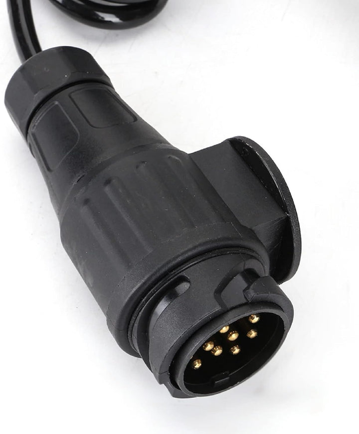 ColdShine 13-adriges Spiralkabel Anhängerkabel 1M Wohnmobil-Steckeradapter für Nutzfahrzeuge Auflieg