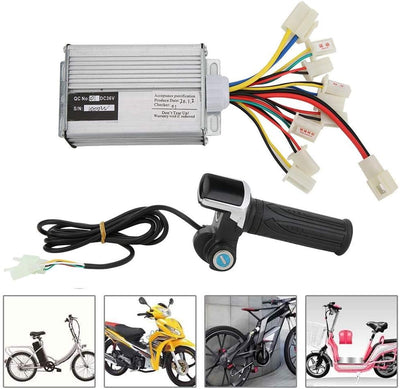 Bürstensteuerung, 36V 1000W E-Bike-Bürstenmotorsteuerung aus Aluminiumlegierung mit Multifunktions-D