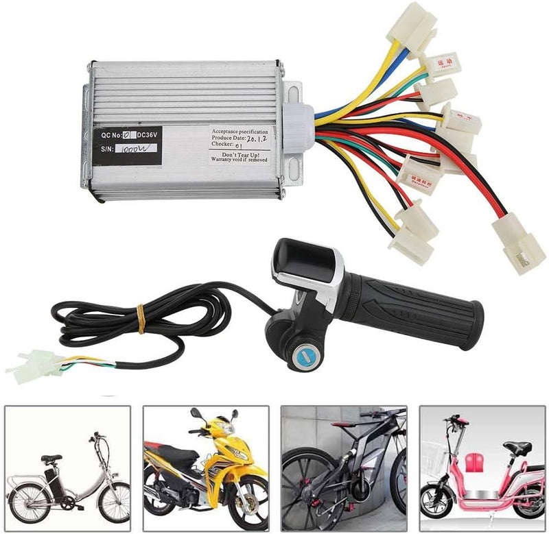 Bürstensteuerung, 36V 1000W E-Bike-Bürstenmotorsteuerung aus Aluminiumlegierung mit Multifunktions-D