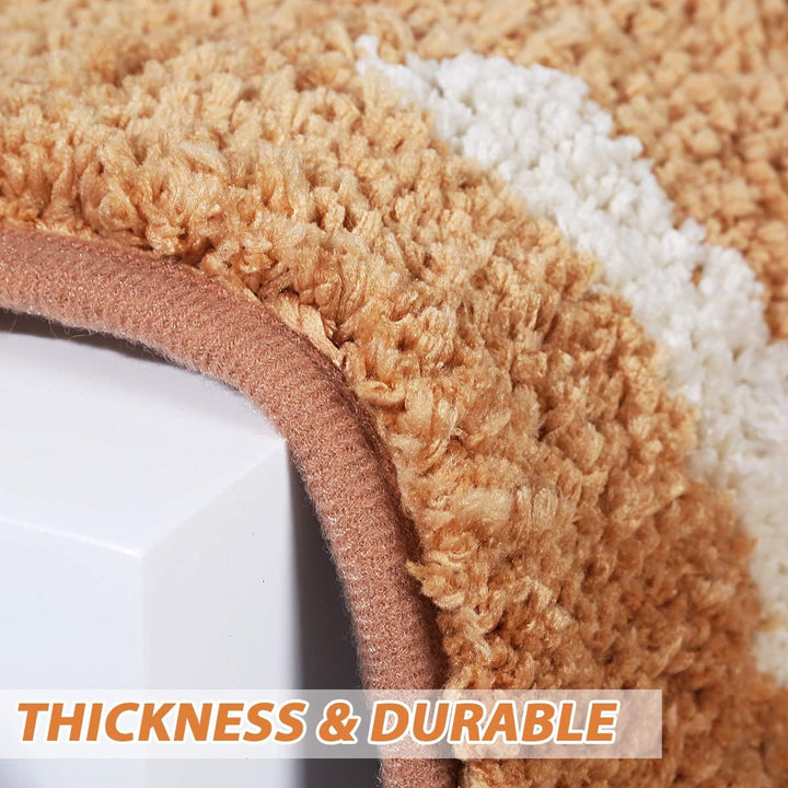 Ankah Dusche, Badewanne, Badematte, Badezimmerteppich, rutschfest, saugfähig, weiche Matte für Badez