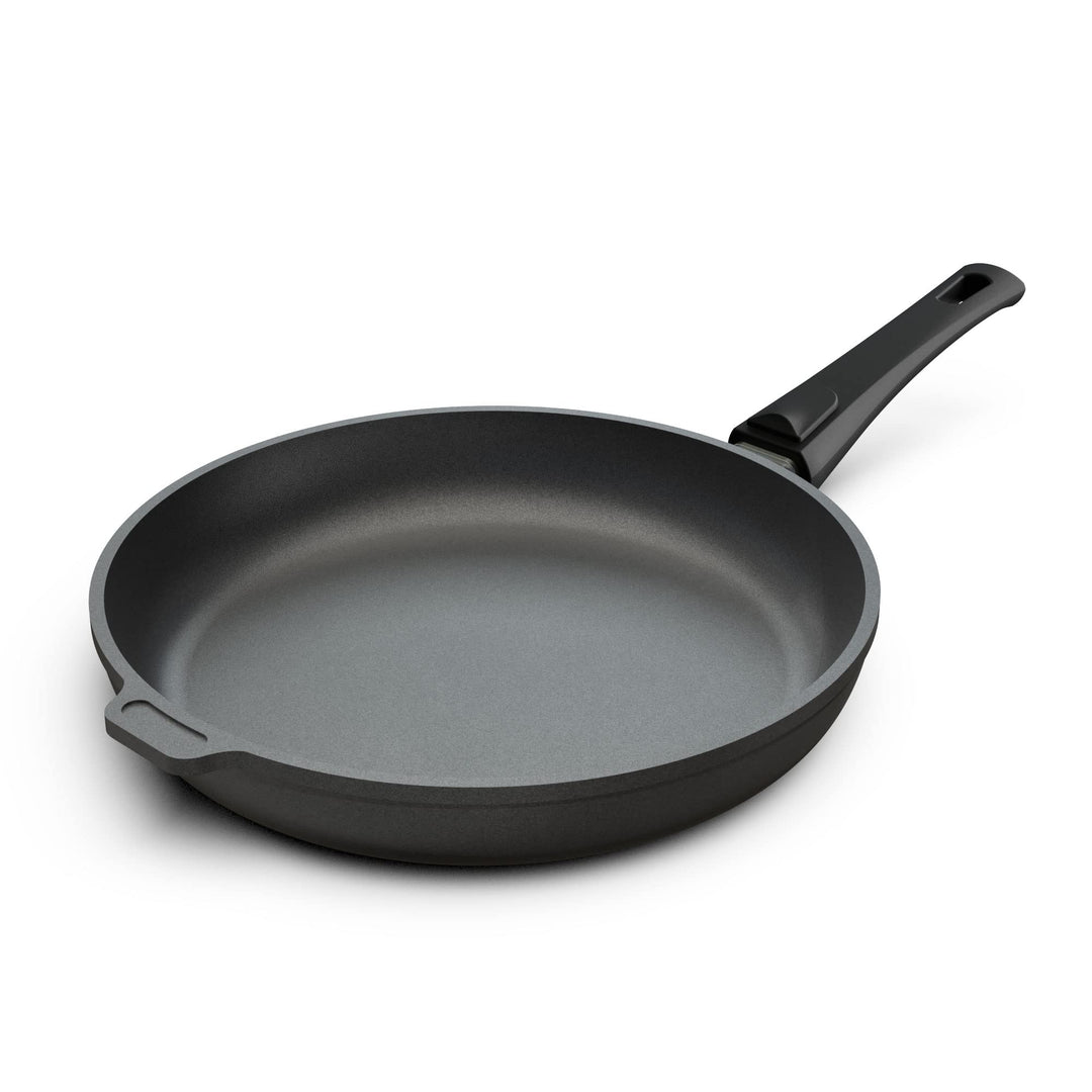 Hoffmann Grosse Aluguss Bratpfanne 32 cm ohne Deckel Induktion I hoher Rand I Made in Germany 32 cm