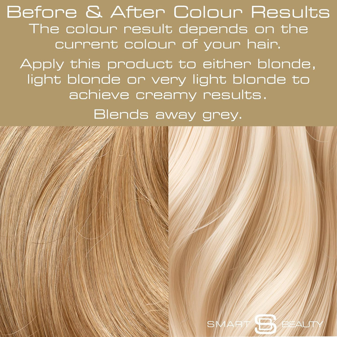 Cremeblond Haarfärbemittel mit zusätzlichem Plex Haarpflege Conditioner, permanente Haarfarbe mit ei