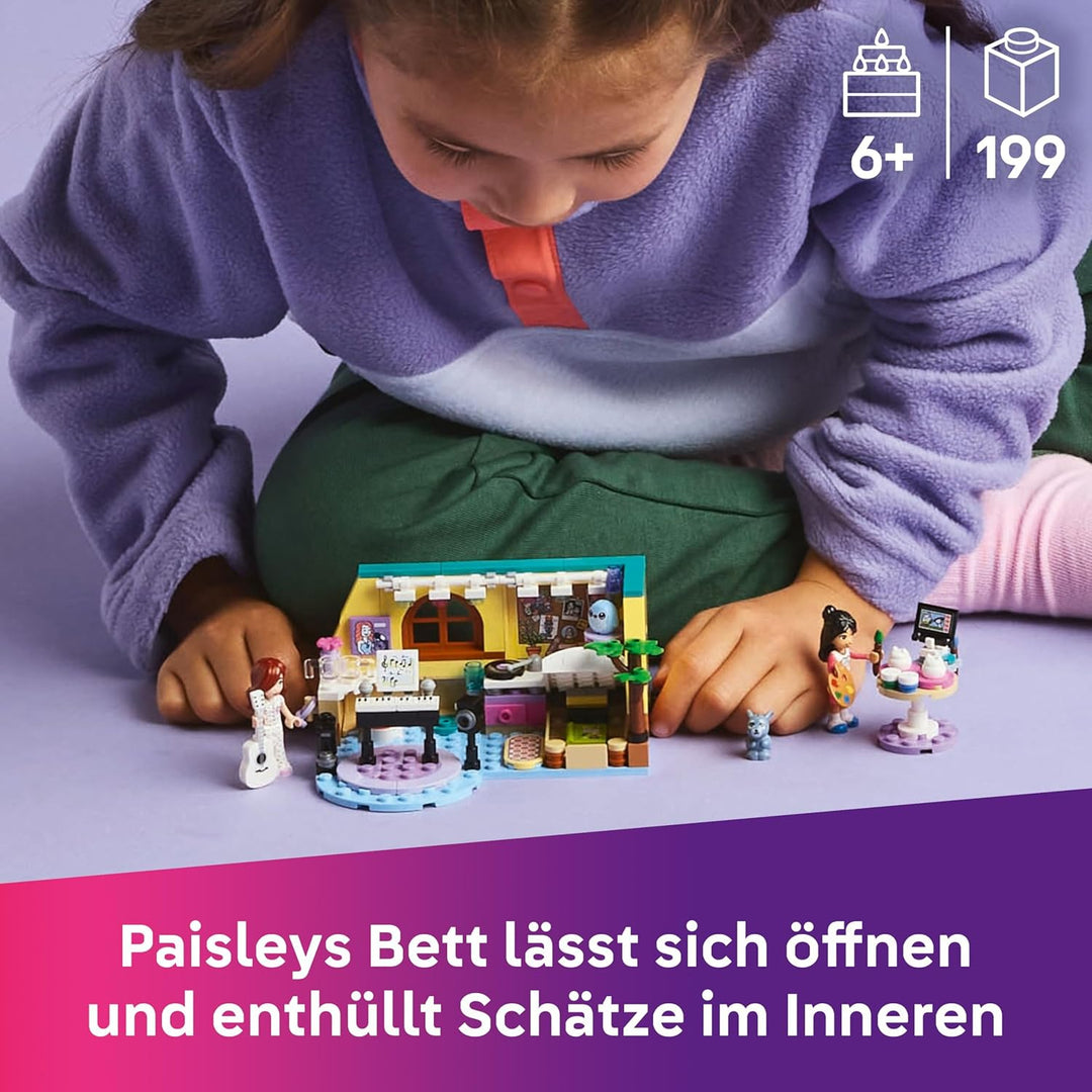 LEGO Friends Paisleys Zimmer, BAU- und Spielset für fantasievolle Rollenspiele, Geschenk für Mädchen