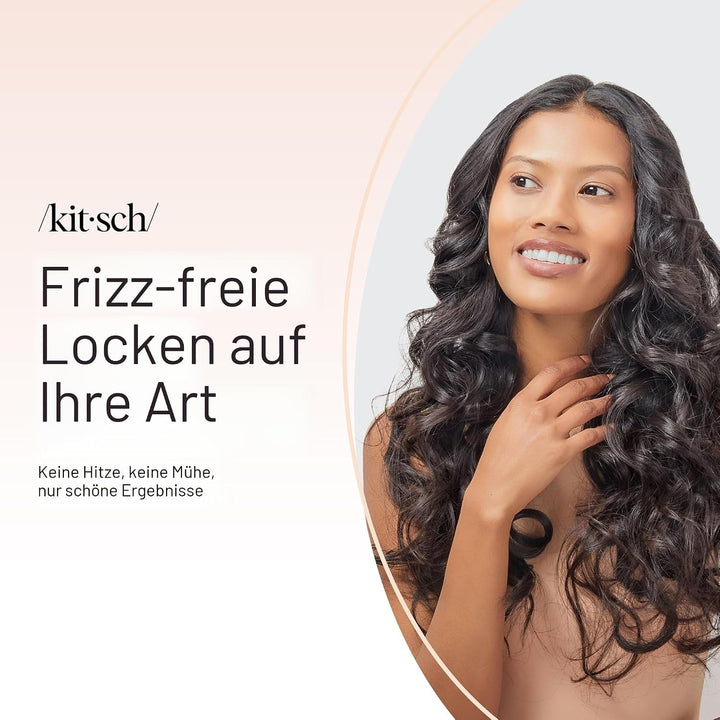 Kitsch Satin Heatless Curling Set - Lockenwickler für Heatless Curls | Heatless Hair Curler &amp; Hot Ro