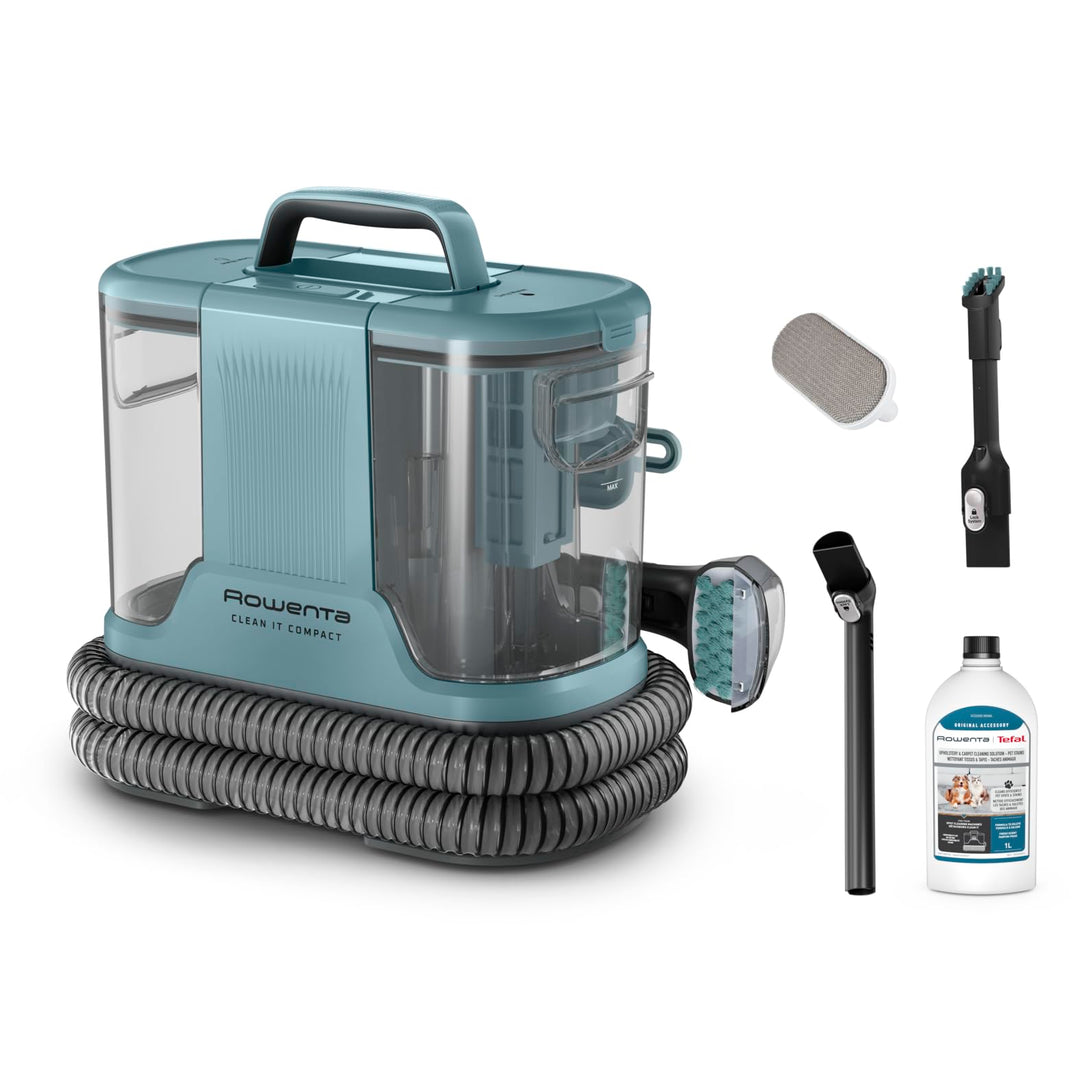 Rowenta, Clean It Compact, Shampoo, Fleckenentferner, tragbarer Reiniger, Teppich, Autoinnenraum, So