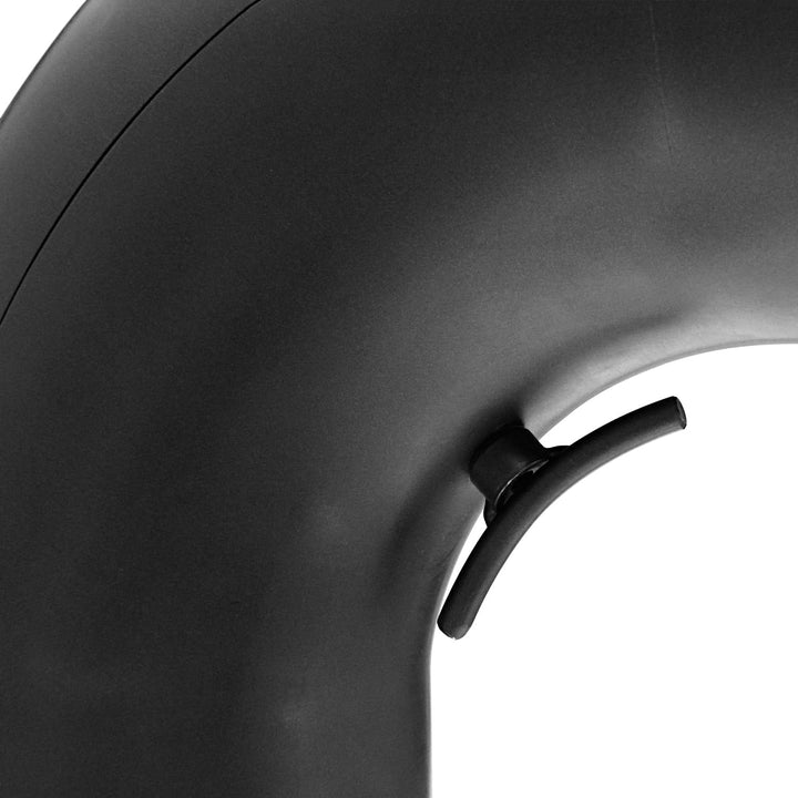 raik Rauchrohr/Ofenrohr-Set 130 mm Durchmesser inkl. Rohrbogen 90° rund gezogen Wandrosette Doppelwa