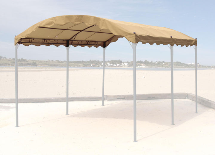 QUICK STAR Ersatzdach zu Bogenpergola 3x4m Sand Pavillon Pergola
