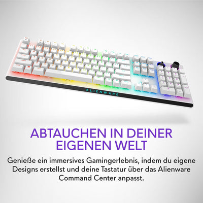 Alienware Tri-Mode kabellose Gaming Tastatur - AW920K (Lunar Light)