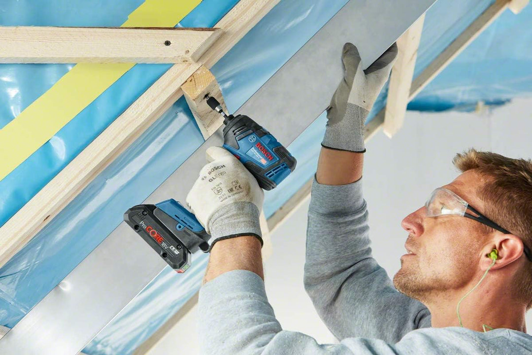 Bosch Professional 18V System Akku Drehschlagschrauber GDR 18V-200 (max. Drehmoment 200 Nm, ohne Akk