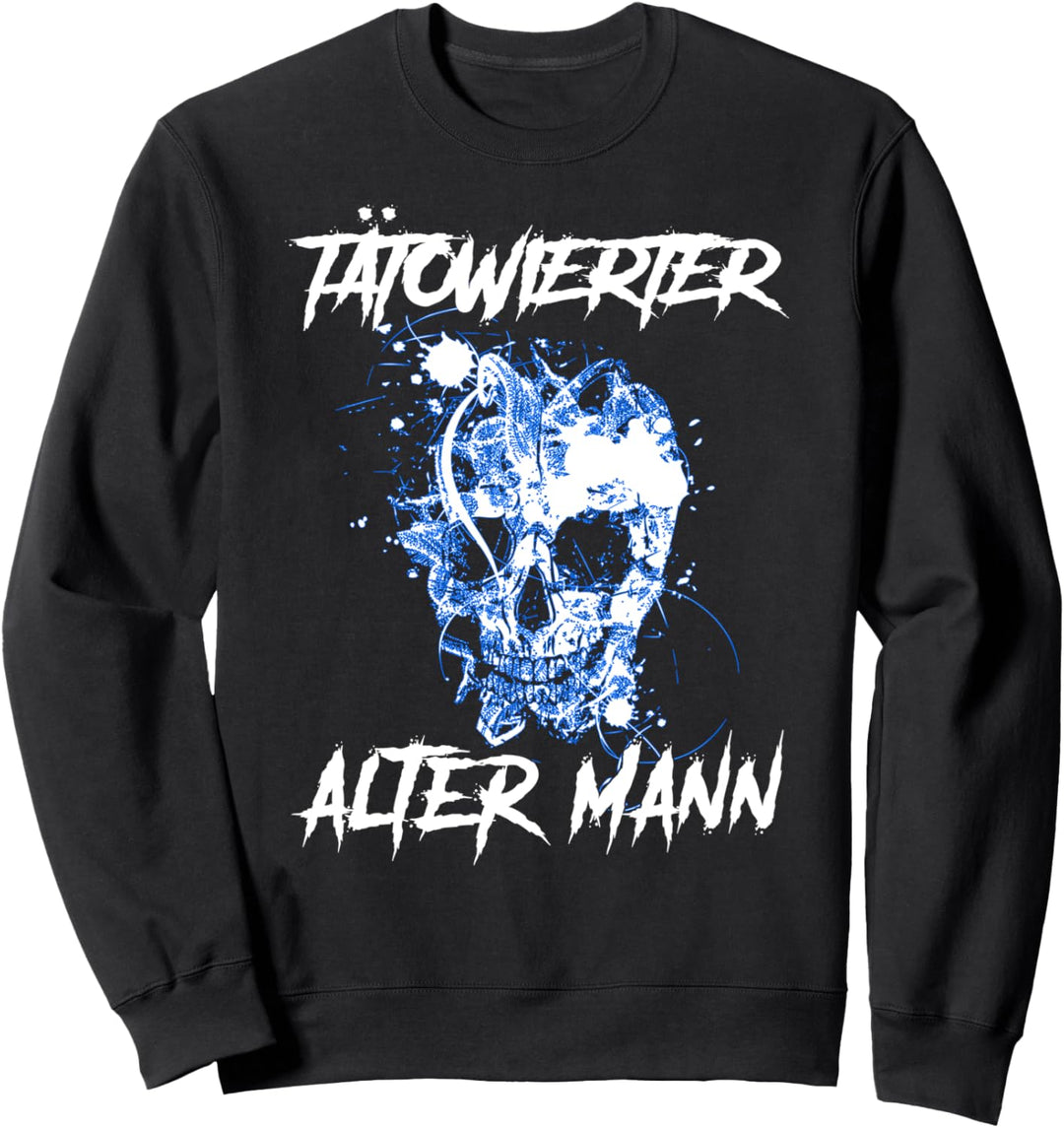 Tätowierter alter Mann Sweatshirt