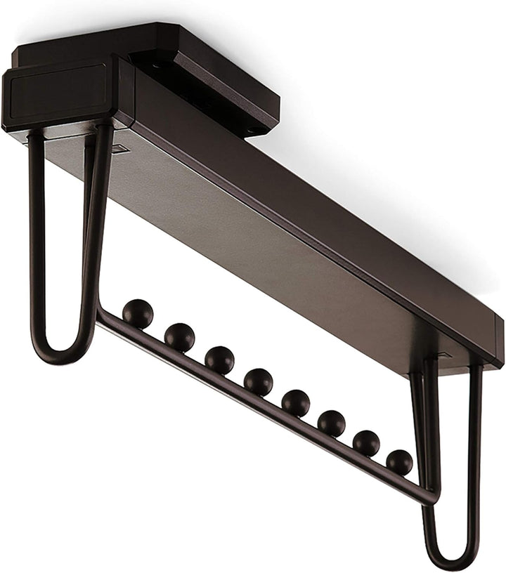 emuca 7086513 porte-vêtements herausziehbarer mit Schliess-Komfort für Schrank tiefe 445 mm ID Mokka
