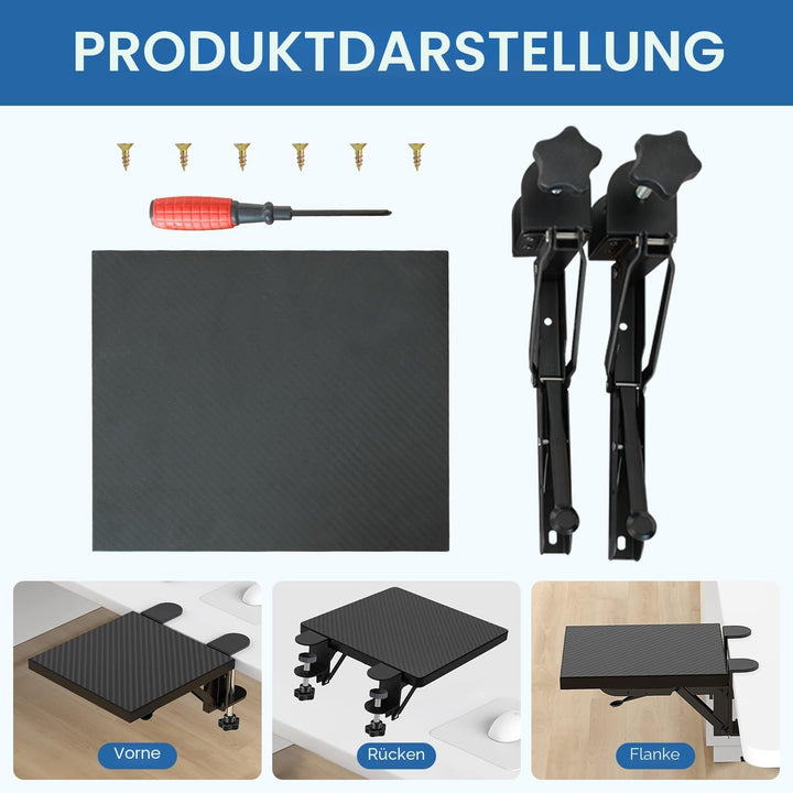 Ergonomische Schreibtisch Verlängerung 30×15cm 90° Faltbare Armauflage Schreibtisch Extender Armlehn