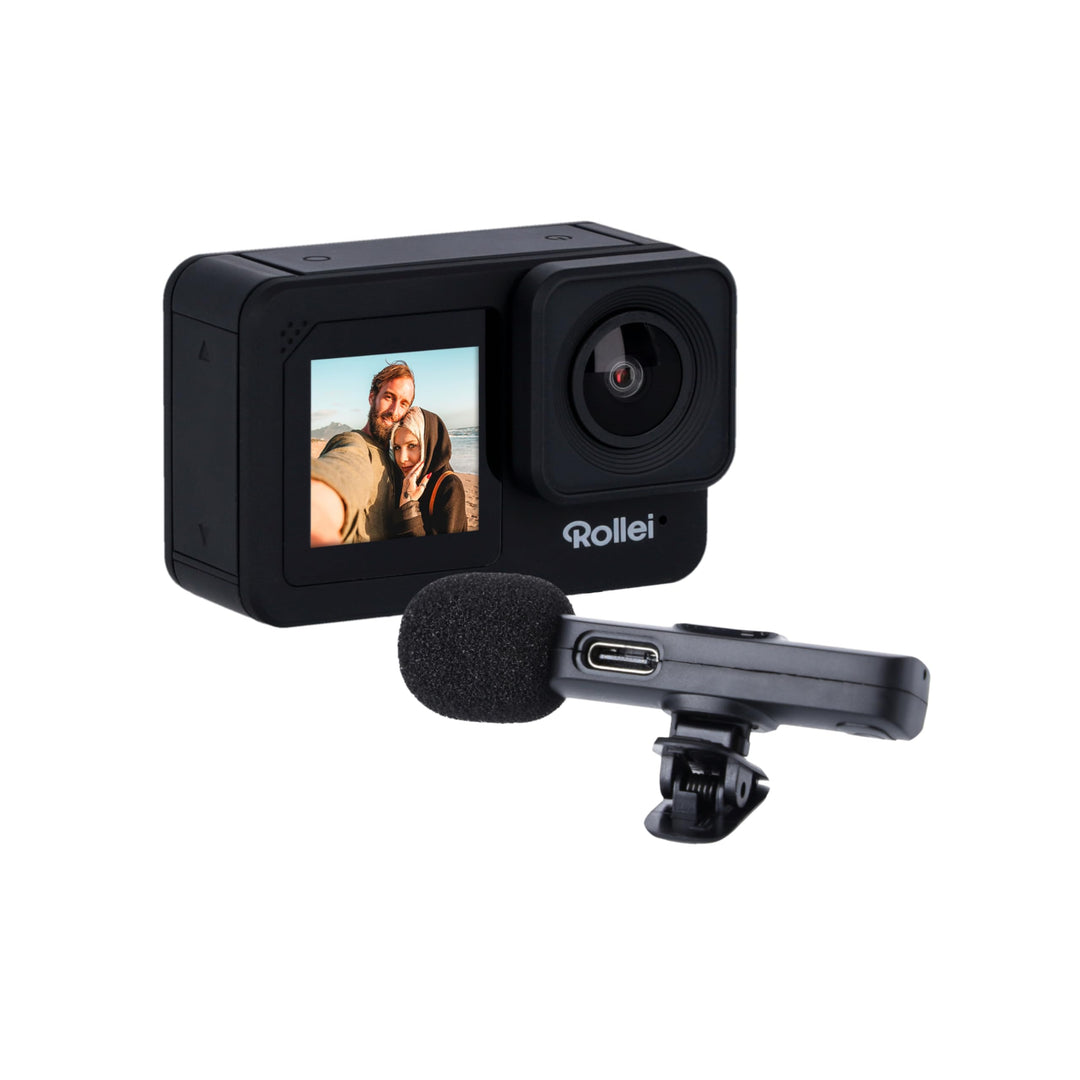Rollei Actioncam D6Pro - 5K-Video, 2,2" IPS-Touchscreen, Wasserdichtes Gehäuse bis zu 30 m, 6-Achsen