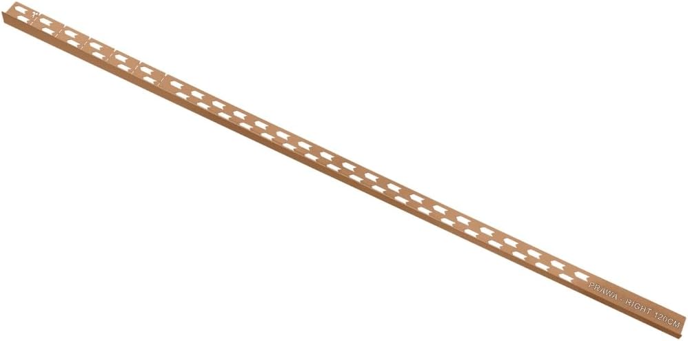 VOGI Gefälleprofil Gefälleprofil für Glasduschen RECHTS KUPFER 120cm Skandinavischer Edelstahl Dauer