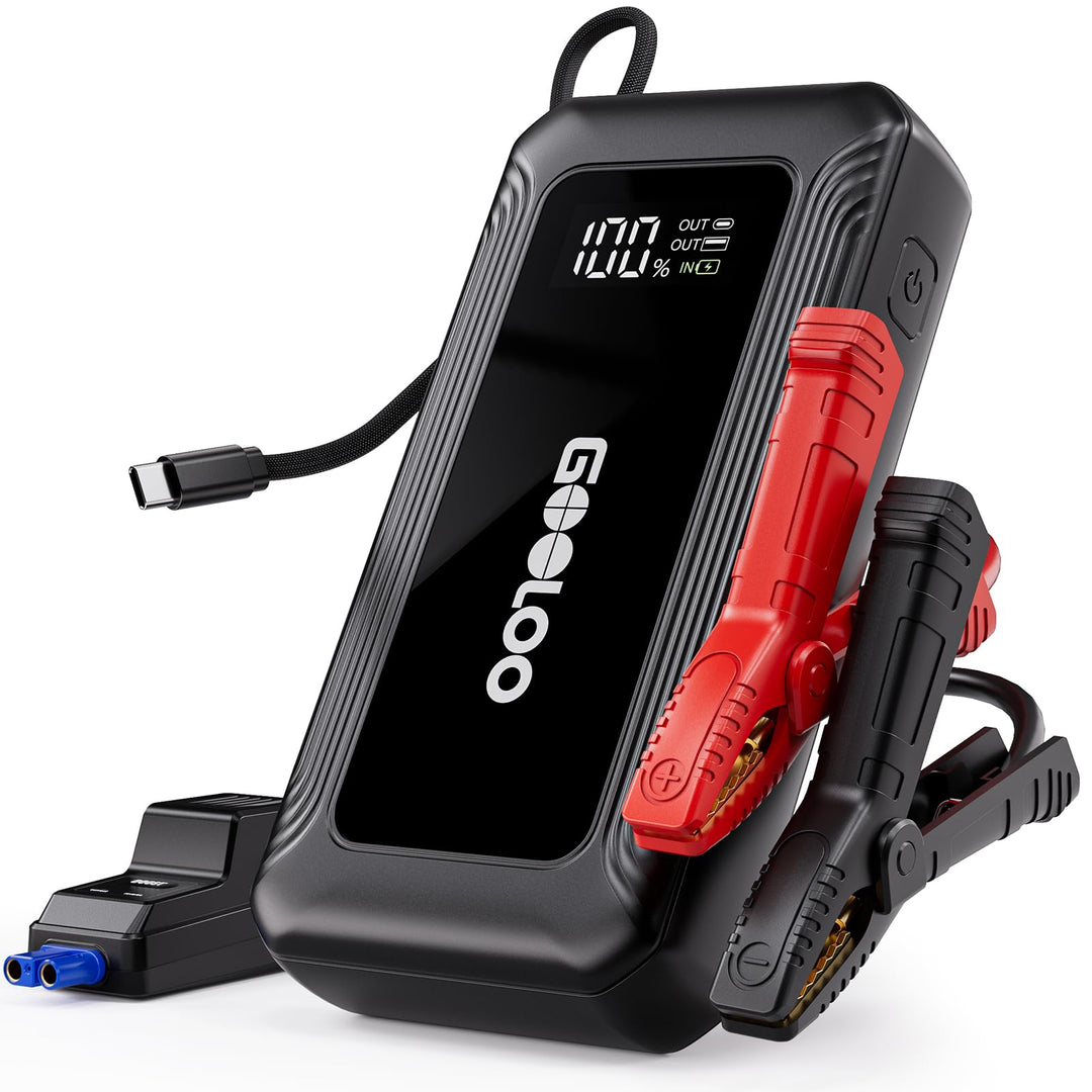 GOOLOO G7 Starthilfe Powerbank für pkw, 3000A Tragbare Starter Powerbank mit 45W USB-C Schnellladung