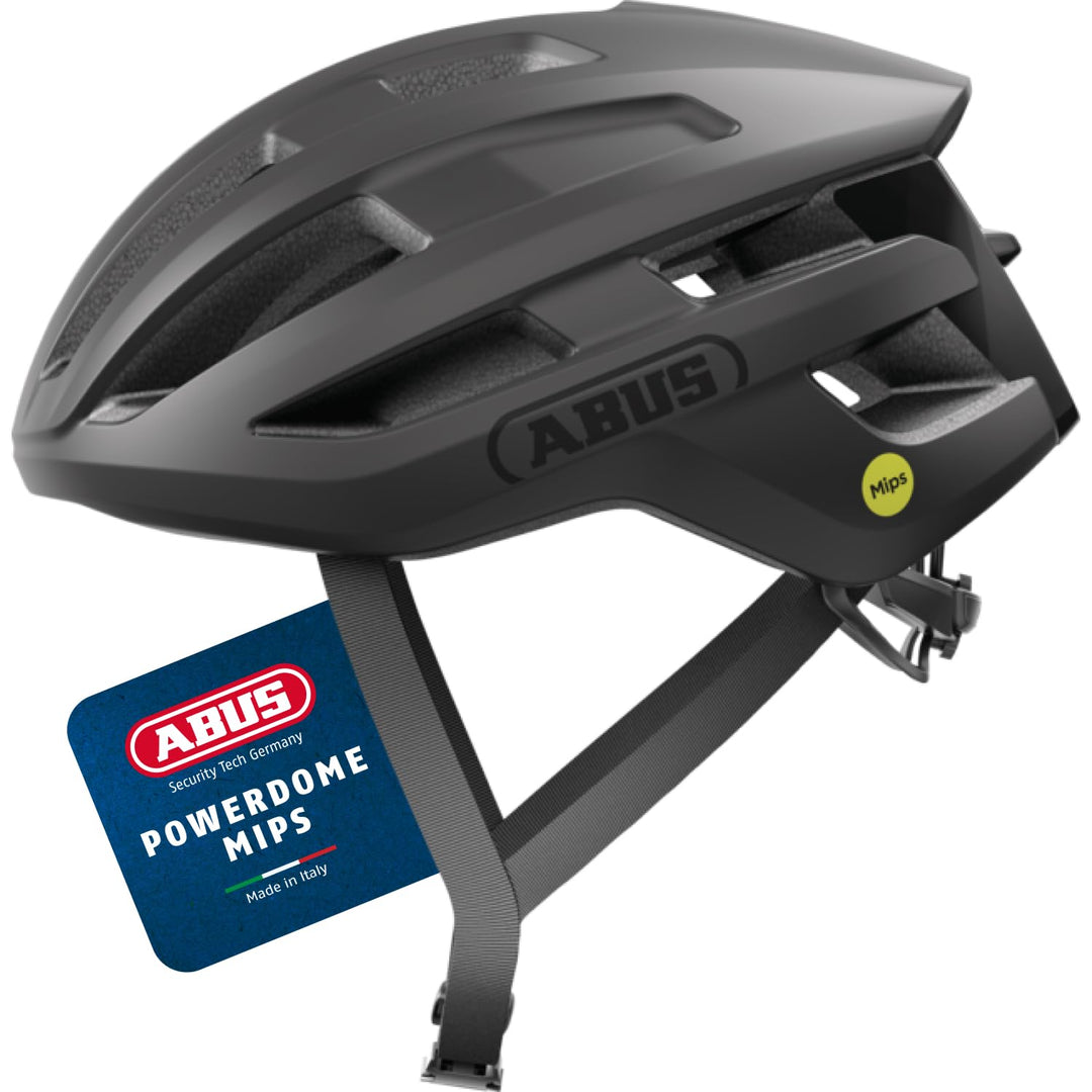 ABUS Rennradhelm PowerDome MIPS - leichter Fahrradhelm mit cleverem Belüftungssystem und Aufprallsch