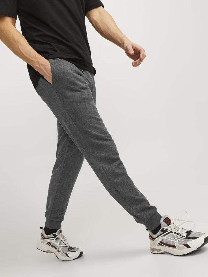 JACK & JONES Male Jogginghose Regular Fit Jogginghose S Dark Grey Melange, S Dark Grey Melange