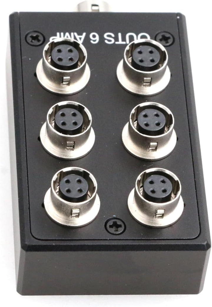 ZBLZGP Power Hub Splitter Box Hirose 4 Pin Power Outs 6 A für Sound Geräte 688 633 Zoom F8 Kamera
