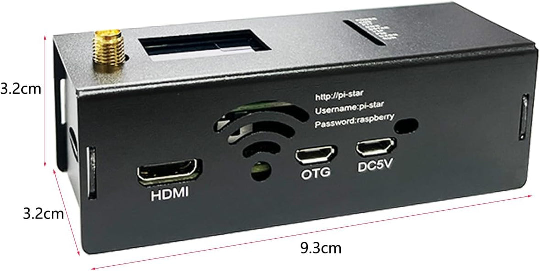 MM100 Dmr Hotspot with WLAN Ethernet Port WiFi Voice Modem Raspbery pi zerow Dstar Ysf C4fm Two Colo