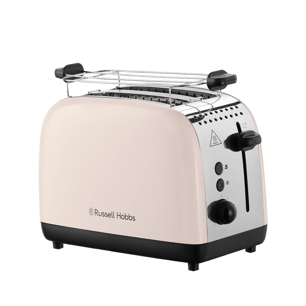 Russell Hobbs Toaster [für 2 Scheiben] Colours Plus Jasmine (6 Bräunungsstufen, breite Toastschlitz,