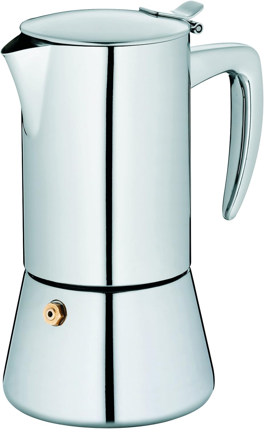 Kela 10835 Espressokanne, 4 Tassen, 200 ml, Induktionsgeeignet, Edelstahl, Latina 200 ml Latina, 200