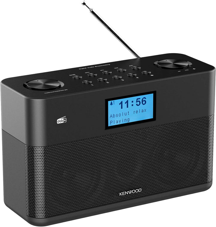 Kenwood CR-ST50DAB-B Stereo-Kompaktradio (DAB+, UKW, Bluetooth, Line-In, Kopfhöreranschluss, Weckfun