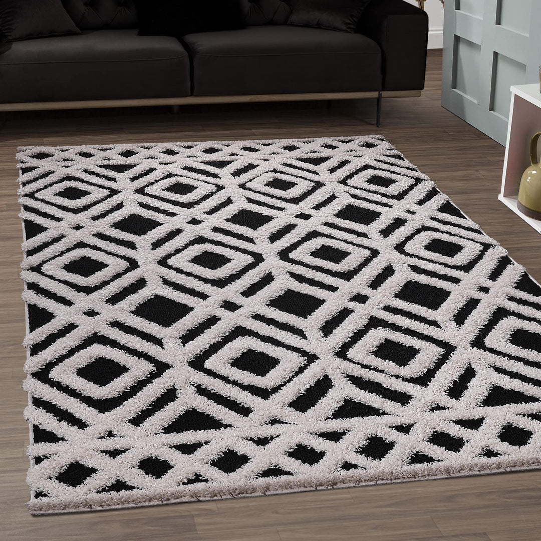 SANAT Wohnzimmer Teppich - Luxus Shaggy Nicht-schuppend Teppich, Wohnzimmer Schlafzimmer Esszimmer E