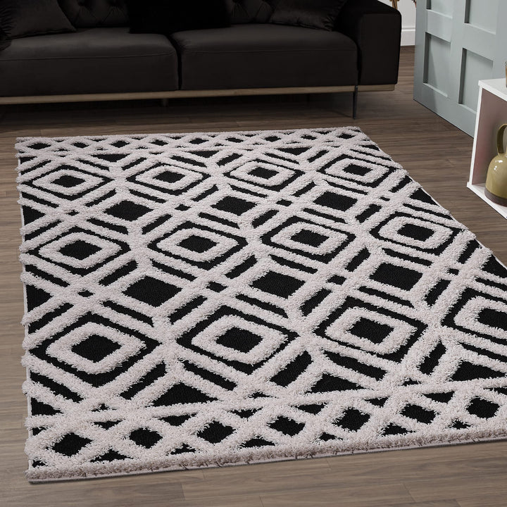 SANAT Wohnzimmer Teppich - Luxus Shaggy Nicht-schuppend Teppich, Wohnzimmer Schlafzimmer Esszimmer E