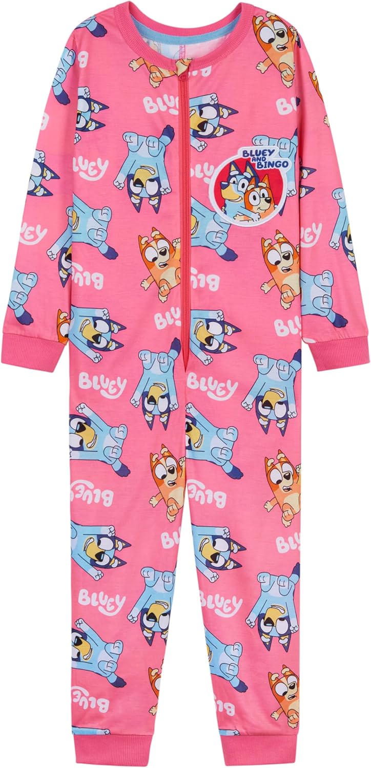 BlueY Mädchen Jumpsuit mit Bündchen an Ärmeln und Knöcheln, Warmer Schlafanzug Kinder, Kinder, 18-24