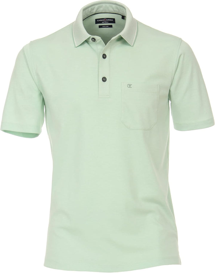 CASAMODA Polo-Shirt Uni S Türkisblau, S Türkisblau