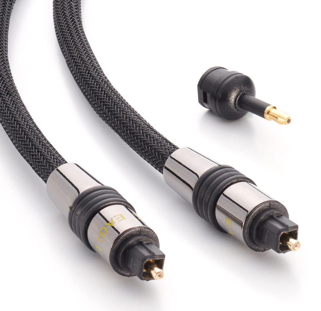 Eagle Cable by INAKUSTIK – 10021007 – Deluxe Optokabel | für Digitale Audiosignale | 0,75m in Schwar