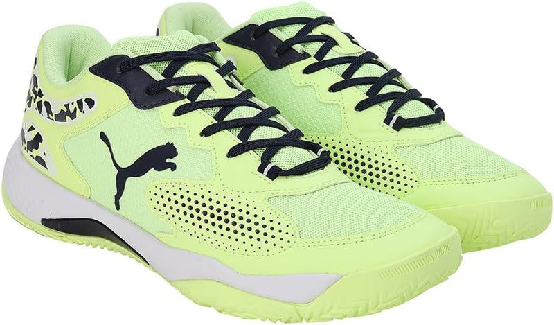 PUMA Herren Solarcourt RCT Fussballschuh 39 EU Fast Yellow Puma Navy Puma White, 39 EU Fast Yellow P