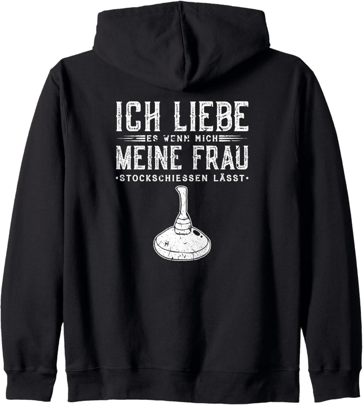 Ich Liebe Meine Frau Stockschiessen Eisstock Kapuzenjacke