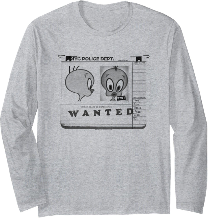 Looney Tunes Tweety Wanted Langarmshirt