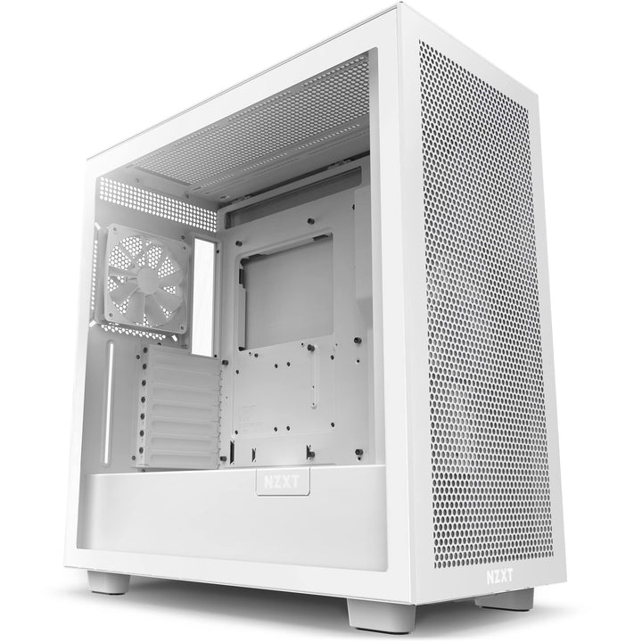 NZXT H7 Flow - CM-H71FW-01 - ATX Mid-Tower Gaming PC-Gehäuse - Front USB-C Port - Mesh Front- & Temp