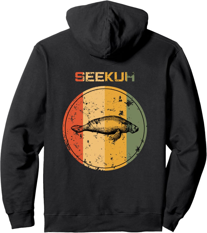 Meerestiere Seekuh Lustig Kostüm Bild Dugong Seeschwein Pullover Hoodie