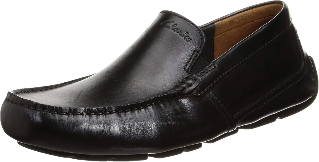 Clarks Herren Markman Plain Mokassin 39.5 EU Black Leather, 39.5 EU Black Leather