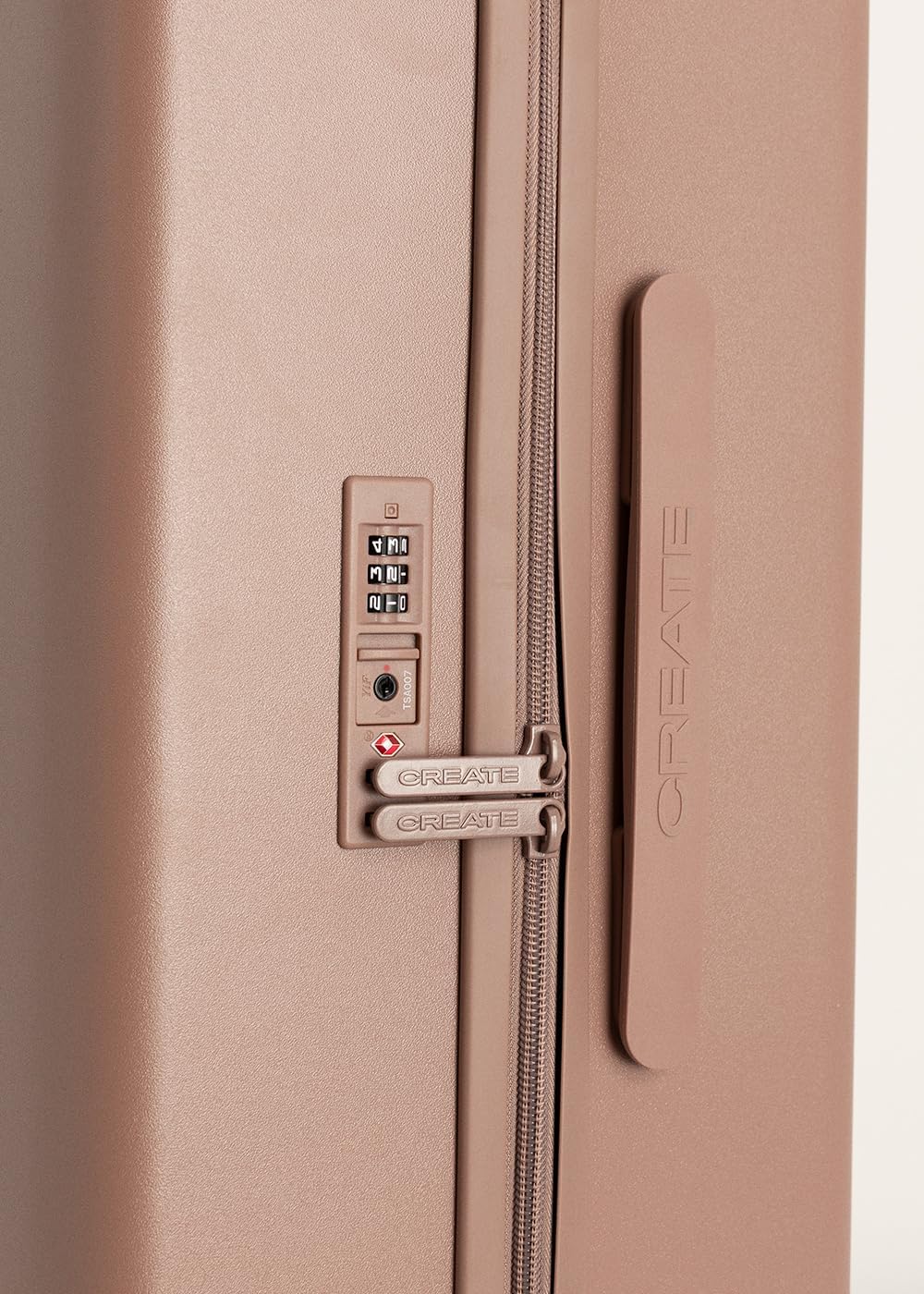 CREATE / Luggage Studio/Faltbarer Polykarbonat-Hartschalenkoffer Mokka / 39x23x54cm / TSA-Vorhängesc