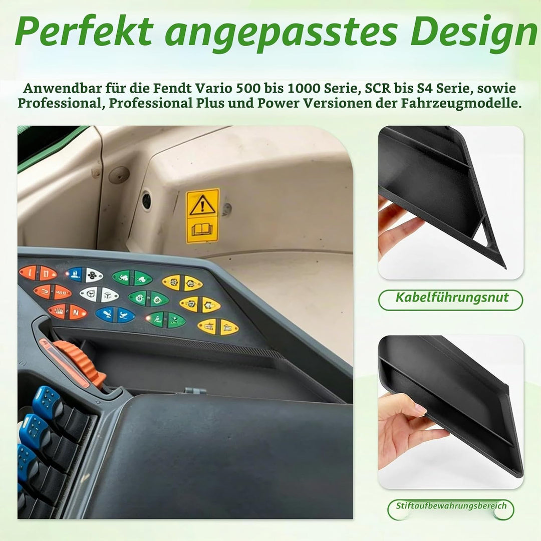 Ablage Armlehne für Fendt Zubehör Kabine - Organizer Einsatz für Fendt Vario S4 / SCR / 500-1000er S