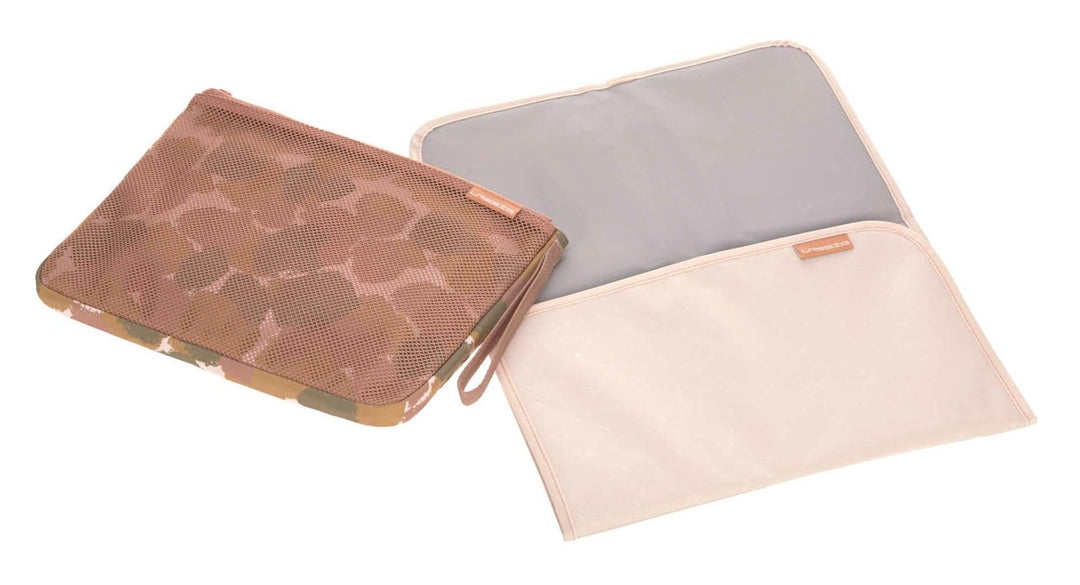 LÄSSIG Baby Windeltasche mit Wickelunterlage für unterwegs/Casual Changing Organizer Tinted Spots, T
