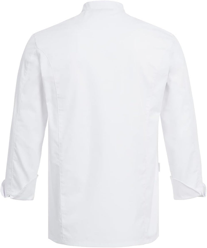 Greiff Gastro Moda Cuisine Herren Premium-Kochjacke Regular-Fit Weiss XXL, Weiß XXL