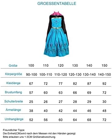 FStory&Winyee Karneval Verkleidung Mädchen Prinzessin Kostüm Kinder Karneval Kostüm Cosplay Kleid Ei