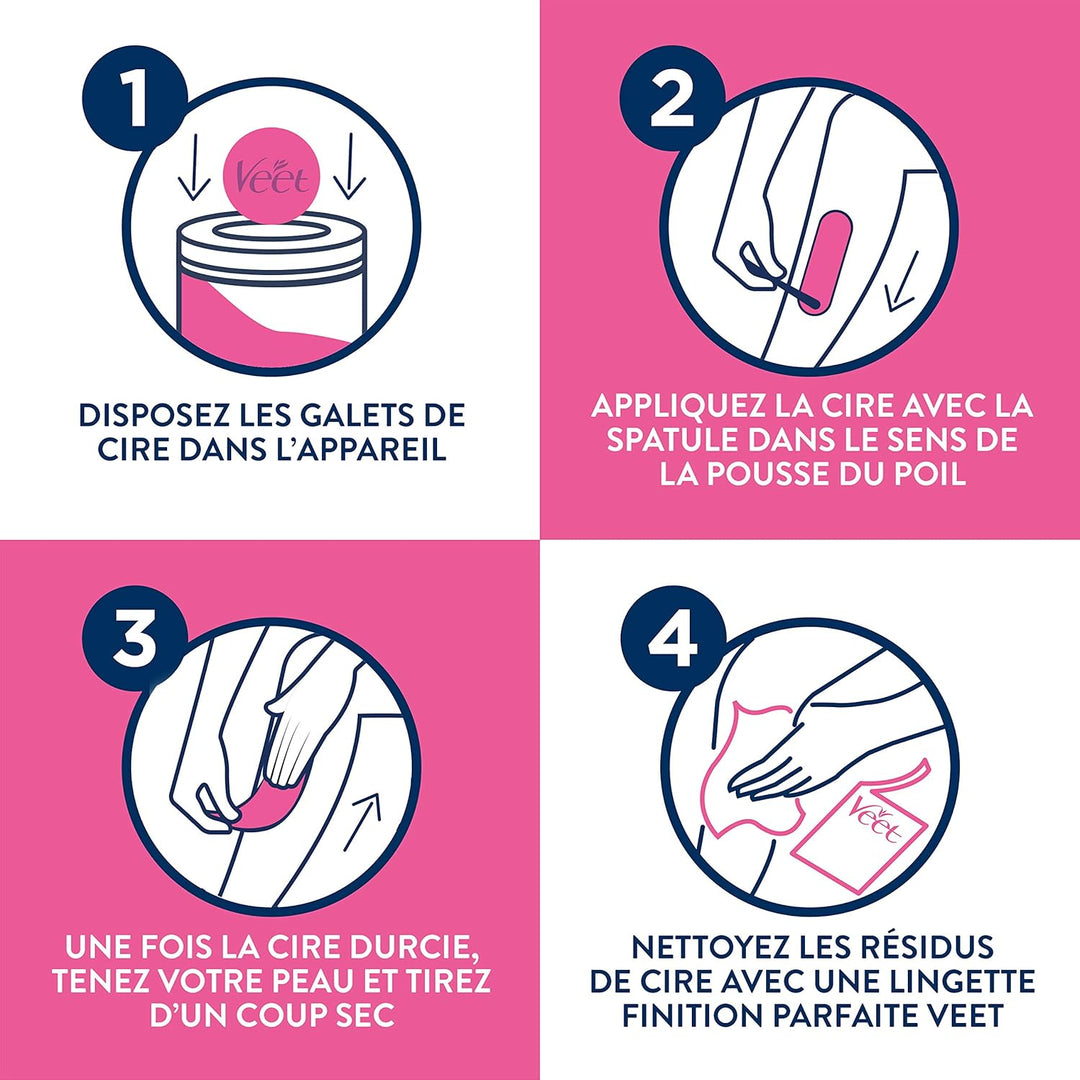 Ersatzwachsscheiben 3er Pack für elektrisches Warmwachs-Set für langanhaltende Haarentfernung für se