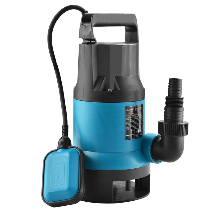 KATSU 400W Tragbare Tauchpumpe für sauberes und schmutziges Wasser für Gartenteich, Pools und Gräben
