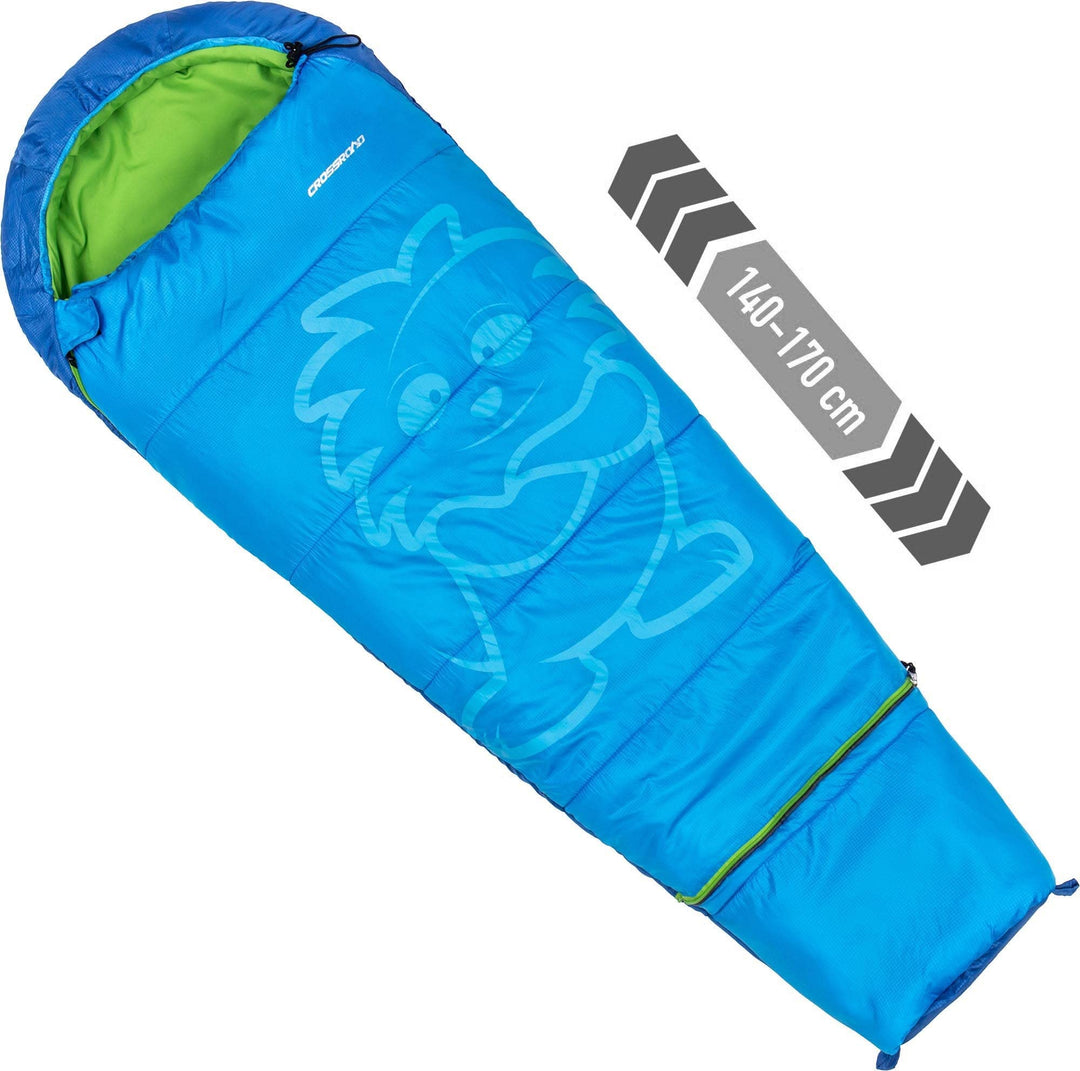Crossroad Flexy Kinder Schlafsack 140cm - 170cm Mumienschlafsack Junior Jungen - wasserabweisend - b