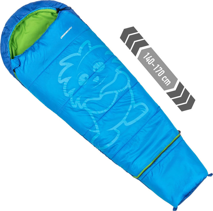 Crossroad Flexy Kinder Schlafsack 140cm - 170cm Mumienschlafsack Junior Jungen - wasserabweisend - b