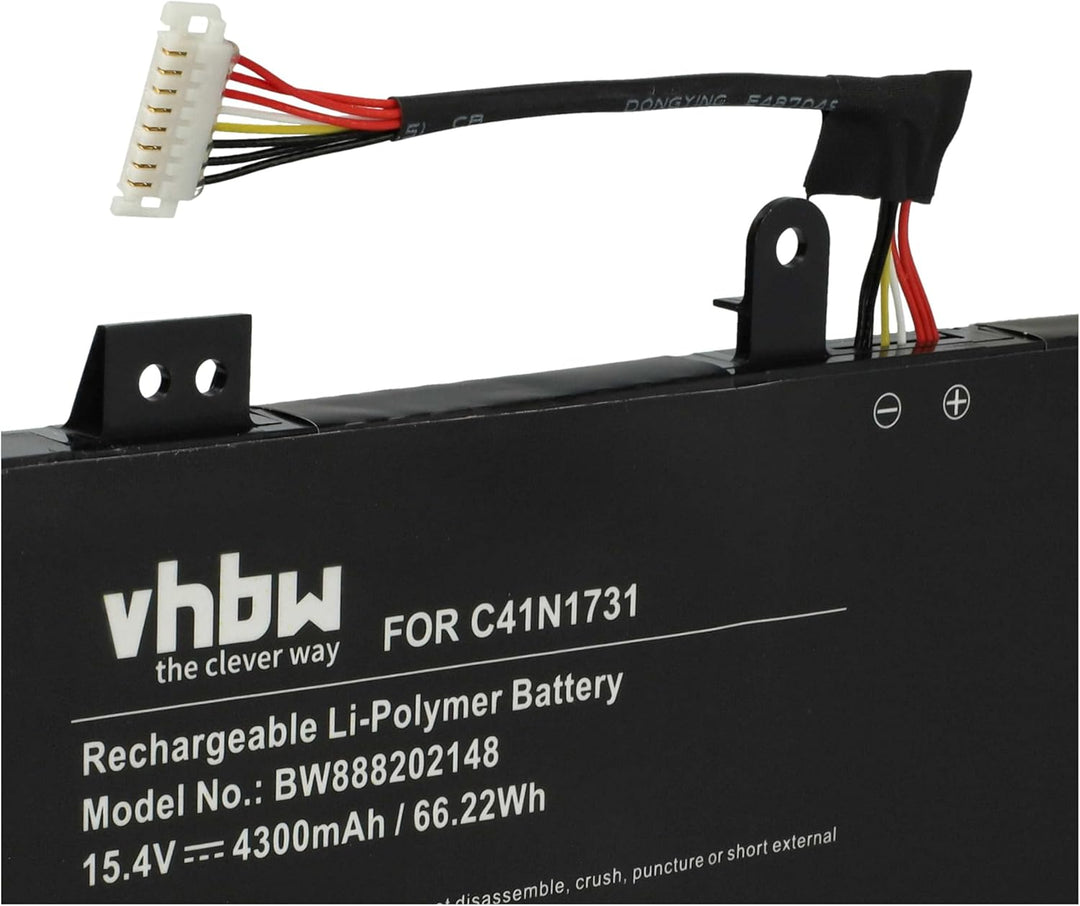 vhbw Akku kompatibel mit Asus Rog Strix Scar II GL704GW-DS76, Strix Scar II GL704GW-EV001T Notebook