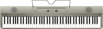 Korg – Liano L1 – Tragbares Digitalpiano mit Hochwertiger Soft-Touch-Tastatur – Silbermetallic Silve